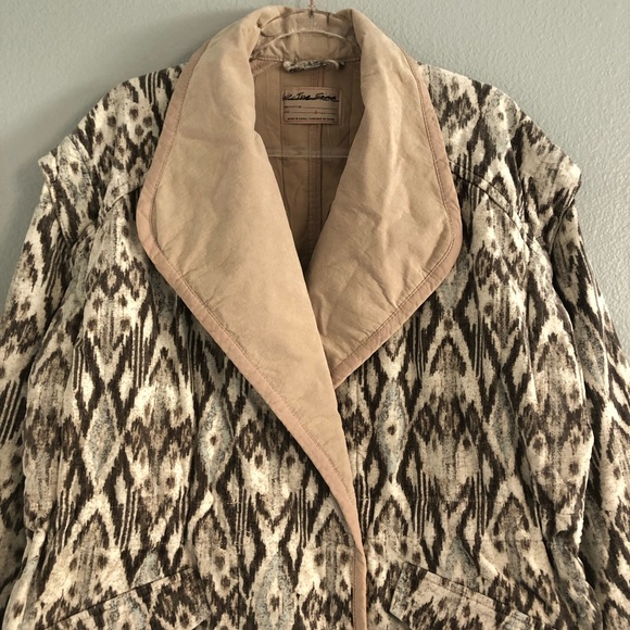 SOLD✨FREE PEOPLE Ada Quilted Ivory White Aztec Printed Jacket (Small) NWOT $298 - Picture 6 of 10